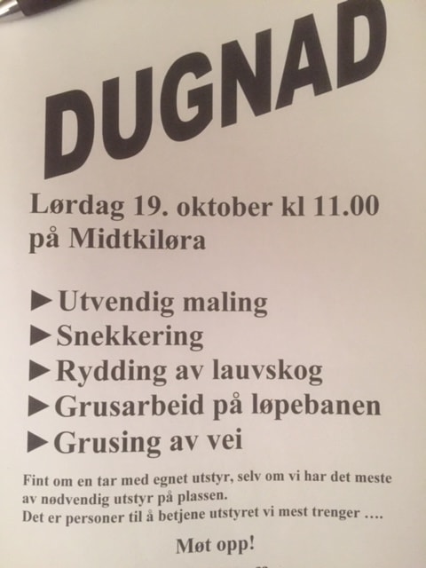 Dugnad på Midtkiløra